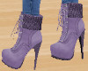 ankle boots lavender