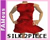 [FAM] Silk 2Piece Red
