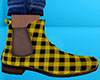 Yellow Ankle Boot Plad M