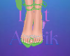 Green Strappy Heels