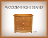 *C* Wooden Nightstand