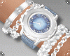 blue watch +bracelet