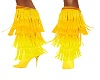 yellow frilly boots