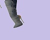 Gray thigh high boots