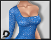 [D] Blue Glitter Dress