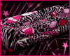 ! y2k zebra couch :**