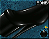 B! DeepBlack PVC Heels