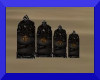 black antique canisters