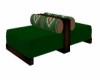 GREEN DOUBLE CHAISE