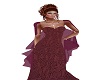 NA-Burgundy Shawl/Gown