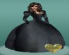Regal black ball gown