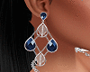 Silver Earring +Blue