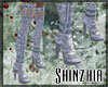 White Shingles Boots
