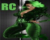 RC GREEN LEATHER SUIT