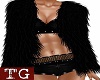 Black Gigi Fur Top