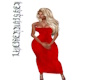 blood red long dress