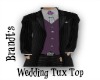 purple plaid wedding tux