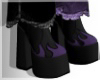 Purple Flames Boots