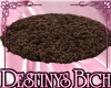 Brown Fur rug Round