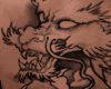 Dragon Claw Back Tattoo