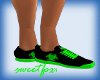 Toxic grn/blk rave shoes