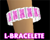 L- pink bracelete