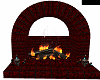 r/g skull fireplace