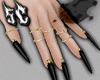 5C Black & Gold Nails