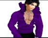 TEF PURPLE RUFFLE SHIRT