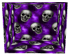 Purple Background Skulls