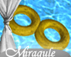 |M| Yellow Swim Ring Set