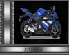 Blue motorbike