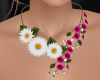 Fuchsia Daisy Necklace