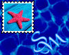Pink Starfish Stamp