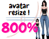 Avatar 800% resizer