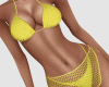 CA Yellow Crochet Bikini