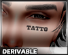 -mys- Left face Tatto