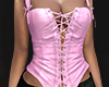 $ tied lace corset pink