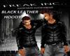 Black Leather Hoody