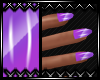 !F Shiny Purple Nails
