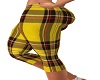 yellow plaid pants