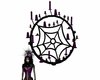 Purple Spider Web Sconce
