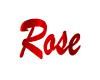 Rose Name Sign