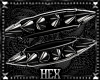 Hex Black Spike Set