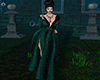 green sexy gown
