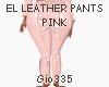 [G]EL LEATHER PANTS PINK
