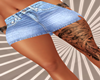 Mini Denim Skirt + Tatts