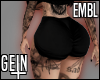 -G- Black Shorts EMBL