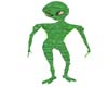 Green Dancing Alien
