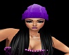 Riley purple beanie blk